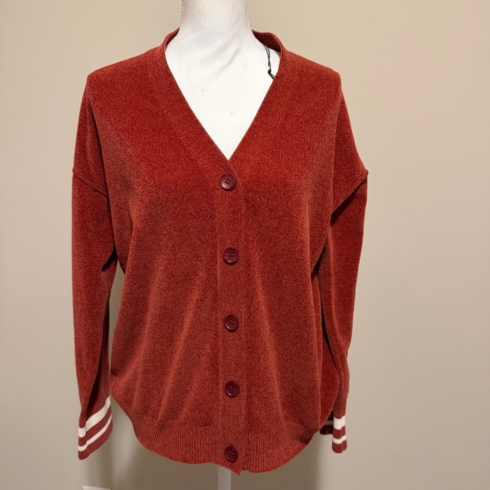 NWT Stitches and Stripes Revolve button down oversized cardigan woman size small